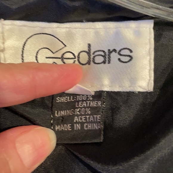 Vintage Black Leather Suede Fringed Jacket, Size L - Picture 7 of 8